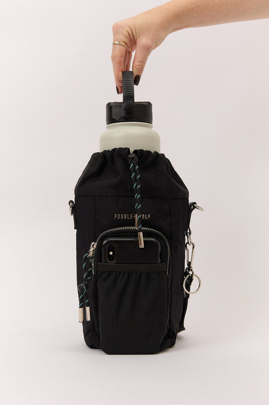 Insulated Bottle Bag -  Black